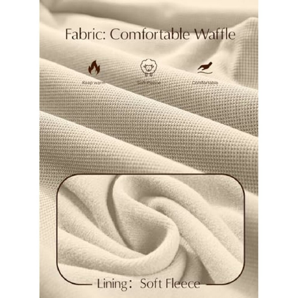 Wide Leg Fleece Lined Palazzo Pants High Waisted Business Casual with Pockets - Picture 6 of 8